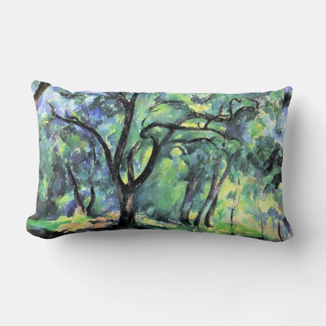 Paul Cezanne-målning, Skog, Lumbarkudde (Framsida)