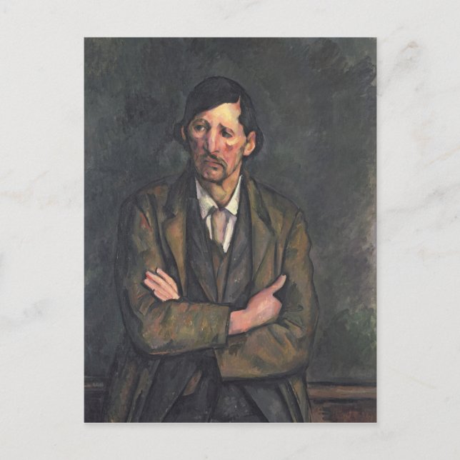Paul Cezanne | Man med korsad Arm, 1899 Vykort (Framsida)