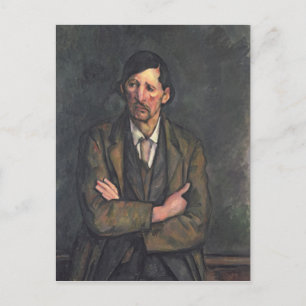 Paul Cezanne Man med korsad Arm, 1899 Vykort