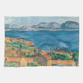Paul Cezanne - Marseillebukten, Seen från Estaque Kökshandduk