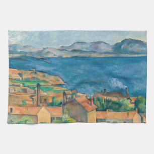 Paul Cezanne - Marseillebukten, Seen från Estaque Kökshandduk