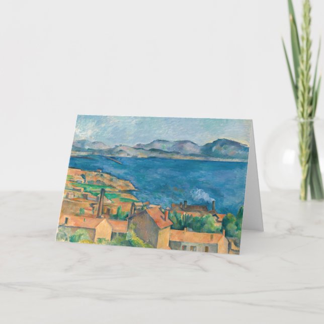 Paul Cezanne - Marseillebukten, Seen från Estaque Kort (Framsida)