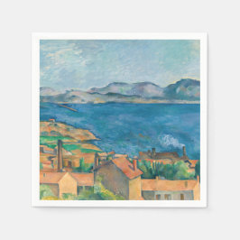 Paul Cezanne - Marseillebukten, Seen från Estaque Pappersservett