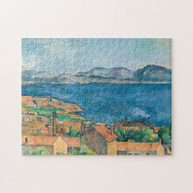 Paul Cezanne - Marseillebukten, Seen från Estaque Pussel (Horisontell)
