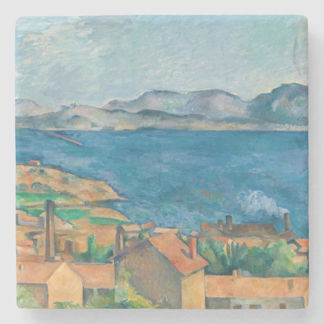 Paul Cezanne - Marseillebukten, Seen från Estaque Stenunderlägg (Framsidan)