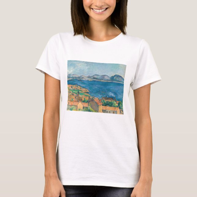 Paul Cezanne - Marseillebukten, Seen från Estaque T Shirt (Framsida)