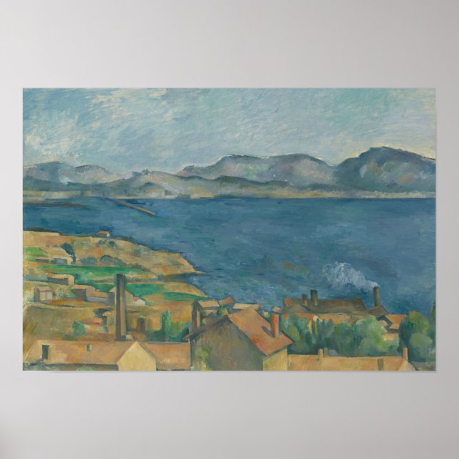Paul Cezanne - Marseillesbukten Poster (Framsidan)