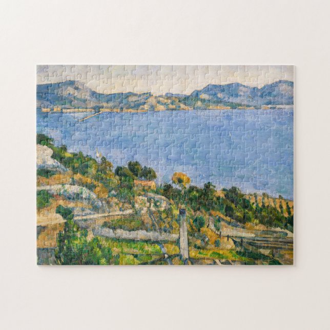 Paul Cezanne - Marseillesbukten sedd från Estaque Pussel (Horisontell)