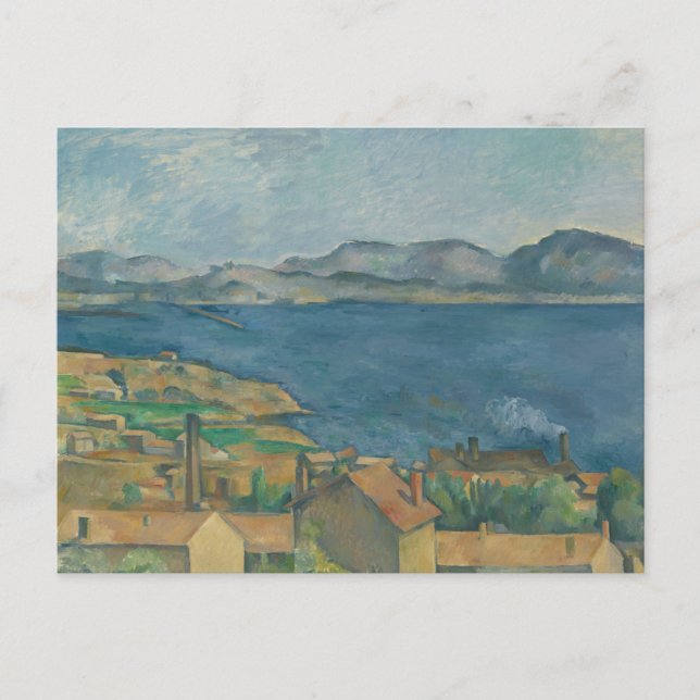 Paul Cezanne - Marseillesbukten Vykort (Framsida)