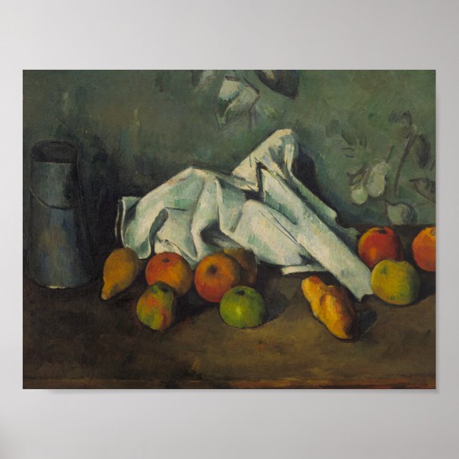 Paul Cezanne - Mjölk Can and Apples Poster (Framsidan)