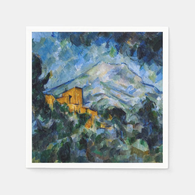 Paul Cezanne - Mont Saint-Victoire & Chateau Noir Pappersservett (Framsidan)
