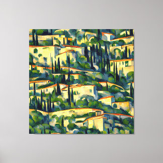 Paul Cézanne - Mont Sainte-Victoire 1887 Stil Art Canvastryck
