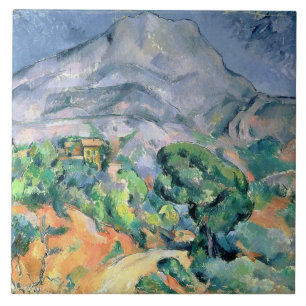 Paul Cezanne Mont Sainte-Victoire, 1900 Kakelplatta
