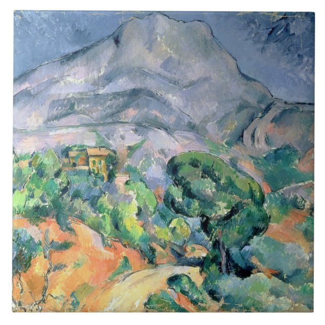 Paul Cezanne | Mont Sainte-Victoire, 1900 Kakelplatta (Framsidan)