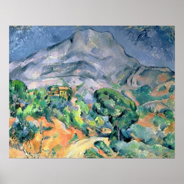 Paul Cezanne | Mont Sainte-Victoire 1900 Poster (Framsidan)