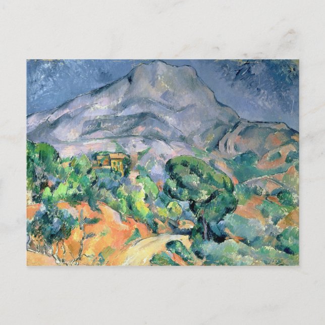 Paul Cezanne | Mont Sainte-Victoire, 1900 Vykort (Framsida)