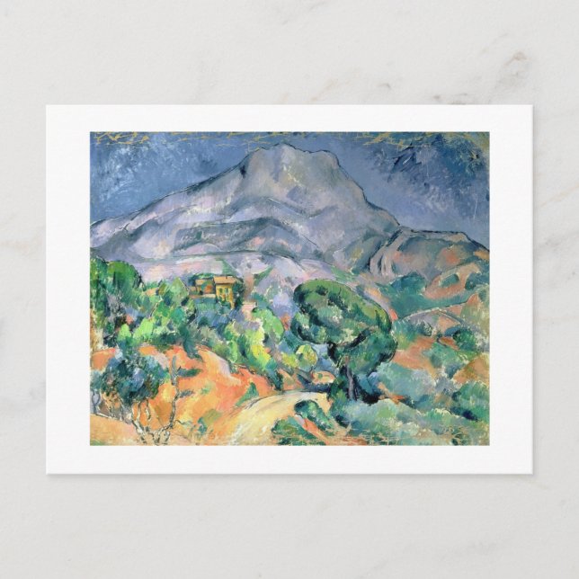 Paul Cezanne | Mont Sainte-Victoire 1900 Vykort (Framsida)