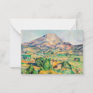 Paul Cezanne - Mont Sainte-Victoire Anteckningskort