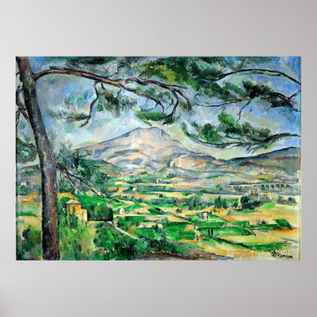 Paul Cézanne, Mont Sainte-Victoire, Courtald Poster (Framsidan)