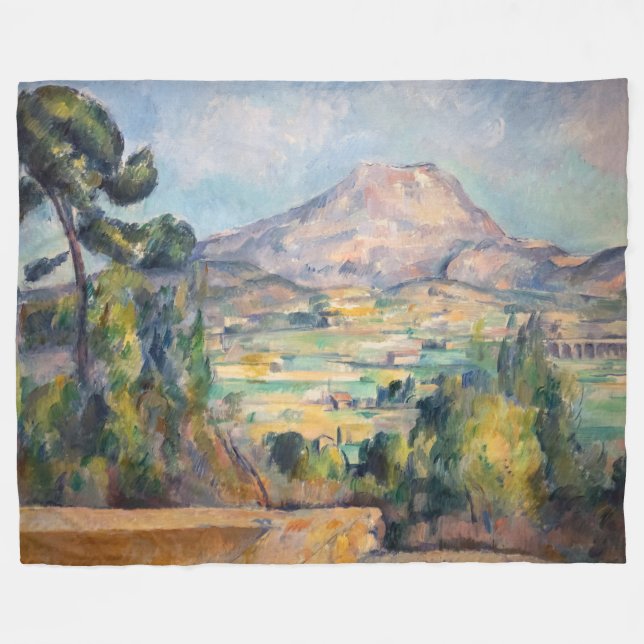 Paul Cezanne - Mont Sainte-Victoire Fleecefilt (Framsidan (Horisontell))