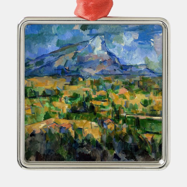 Paul Cezanne - Mont Sainte-Victoire Julgransprydnad Metall (Framsidan)