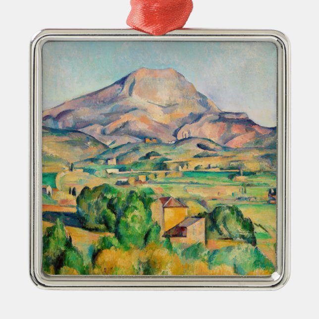 Paul Cezanne - Mont Sainte-Victoire Julgransprydnad Metall (Framsidan)