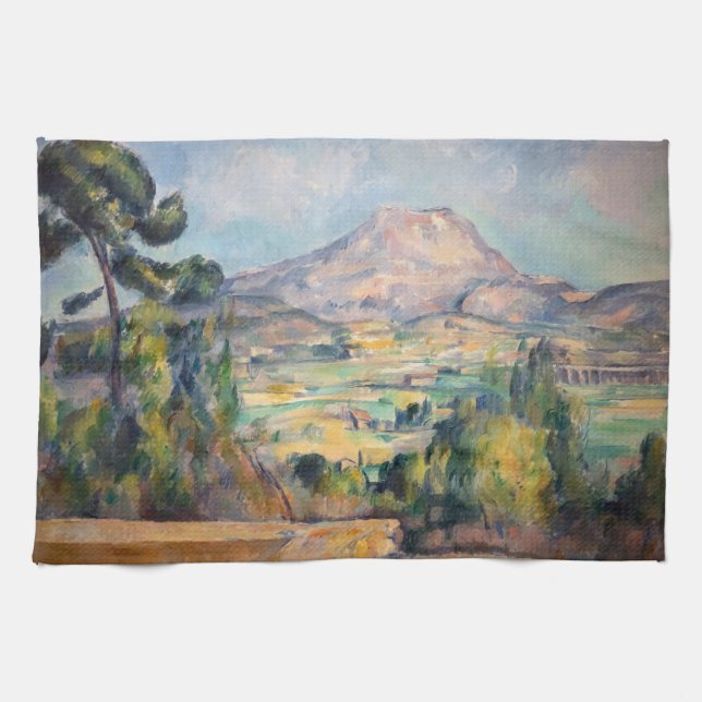 Paul Cezanne - Mont Sainte-Victoire Kökshandduk (Horisontell)