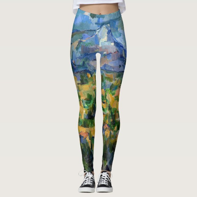 Paul Cezanne - Mont Sainte-Victoire Leggings (Framsida)