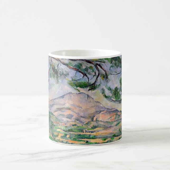 Paul Cezanne - Mont Sainte-Victoire och Large Gräs Kaffemugg (Center)