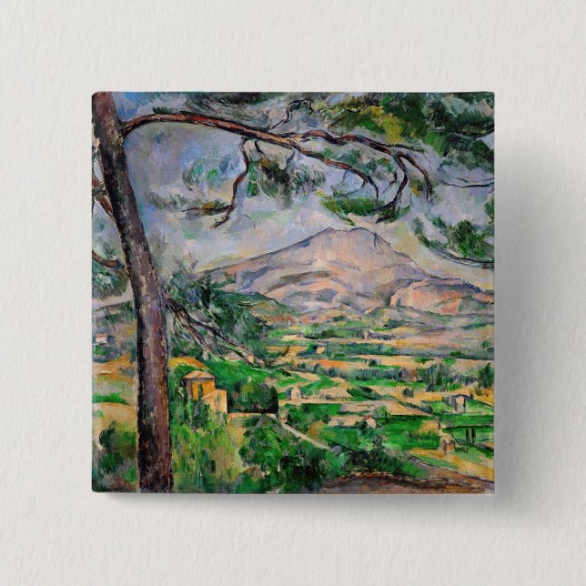 Paul Cezanne - Mont Sainte-Victoire och Large Gräs Knapp (Framsida)