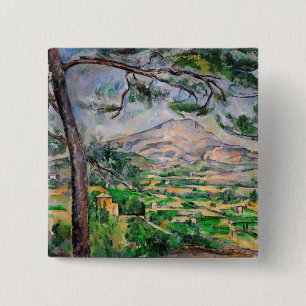 Paul Cezanne - Mont Sainte-Victoire och Large Gräs Knapp