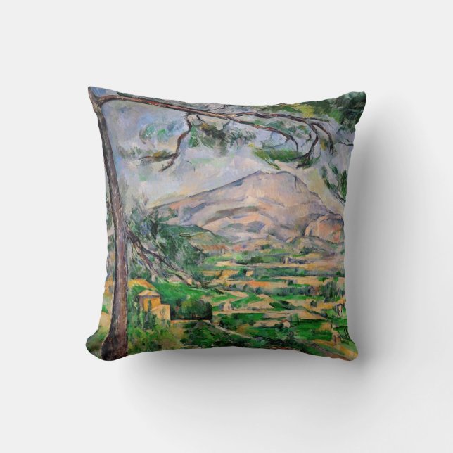 Paul Cezanne - Mont Sainte-Victoire och Large Gräs Kudde (Framsida)