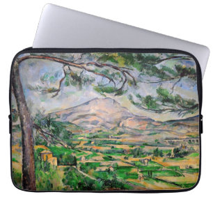 Paul Cezanne - Mont Sainte-Victoire och Large Gräs Laptop Fodral