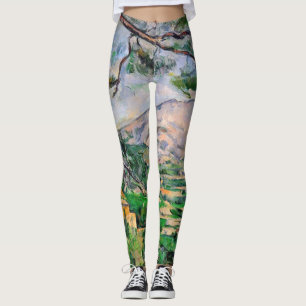 Paul Cezanne - Mont Sainte-Victoire och Large Gräs Leggings
