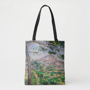 Paul Cezanne - Mont Sainte-Victoire och Large Gräs Tygkasse