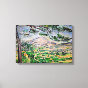 Paul Cezanne - Mont Sainte-Victoire och stor tall Canvastryck