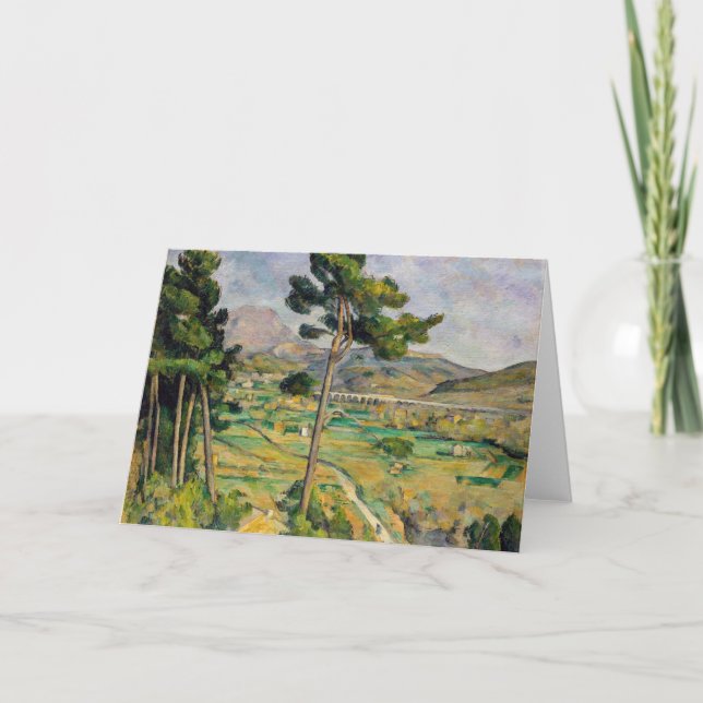 Paul Cezanne - Mont Sainte-Victoire och Viaduct Kort (Framsida)