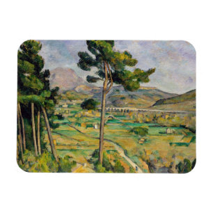 Paul Cezanne - Mont Sainte-Victoire och Viaduct Magnet