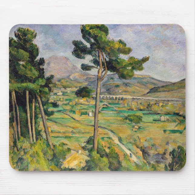 Paul Cezanne - Mont Sainte-Victoire och Viaduct Musmatta (Framsidan)