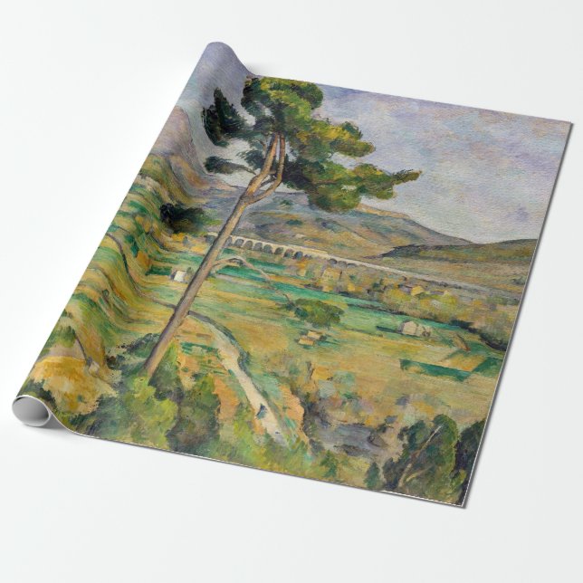 Paul Cezanne - Mont Sainte-Victoire och Viaduct Presentpapper (Utrullad)