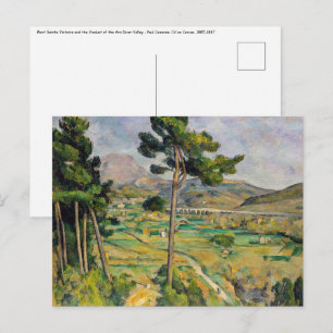 Paul Cezanne - Mont Sainte-Victoire och Viadukt Vykort
