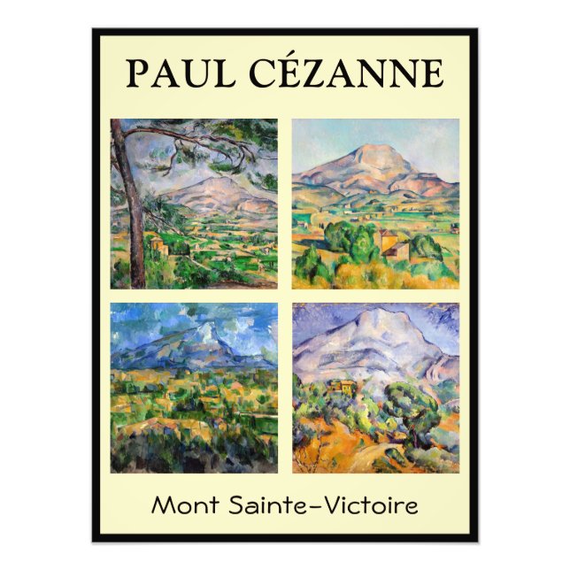 Paul Cezanne - Mont Sainte-Victoire Selection Fototryck (Framsidan)