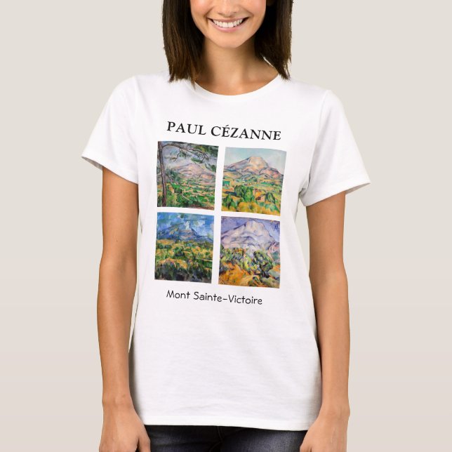 Paul Cezanne - Mont Sainte-Victoire Selection T Shirt (Framsida)