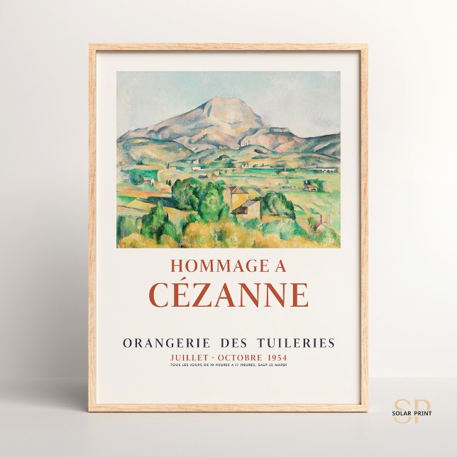 Paul Cézanne Mont Sainte-Victoire Serene Landcape Poster (Skapare uppladdad)