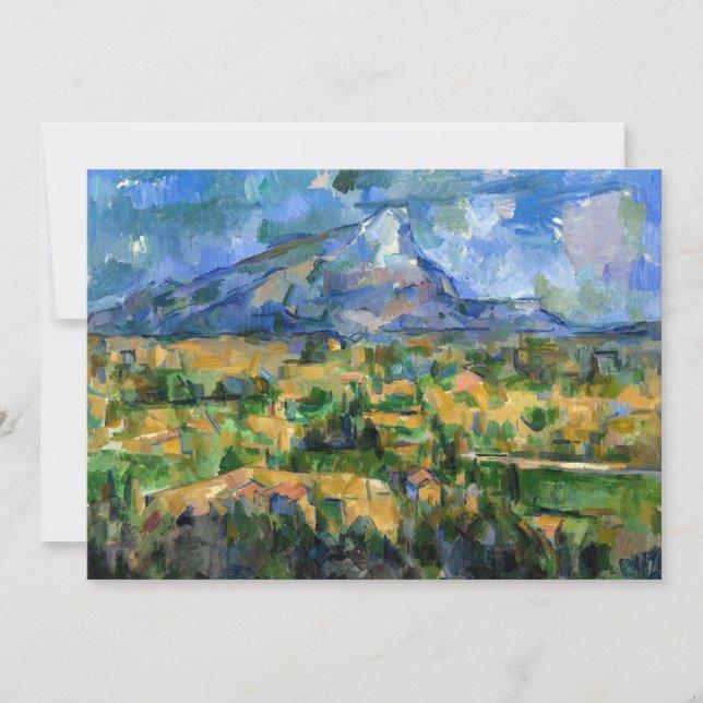 Paul Cezanne - Mont Sainte-Victoire Tack Kort (Framsida)