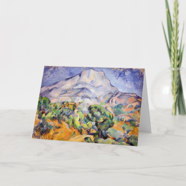 Paul Cezanne - Mont Sainte-Victoire, Tholonet Road Kort (Framsida)