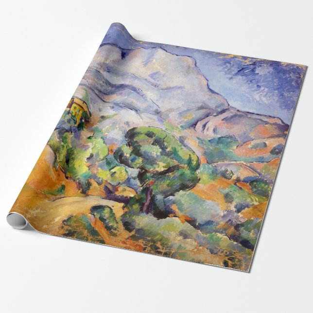 Paul Cezanne - Mont Sainte-Victoire, Tholonet Road Presentpapper (Utrullad)