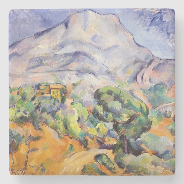 Paul Cezanne - Mont Sainte-Victoire, Tholonet Road Stenunderlägg (Framsidan)