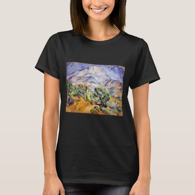 Paul Cezanne - Mont Sainte-Victoire, Tholonet Road T Shirt (Framsida)
