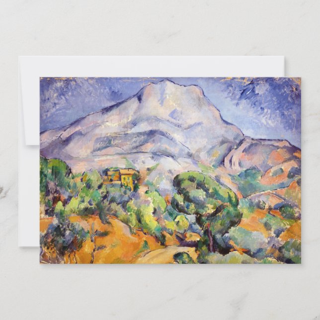 Paul Cezanne - Mont Sainte-Victoire, Tholonet Road Tack Kort (Framsida)